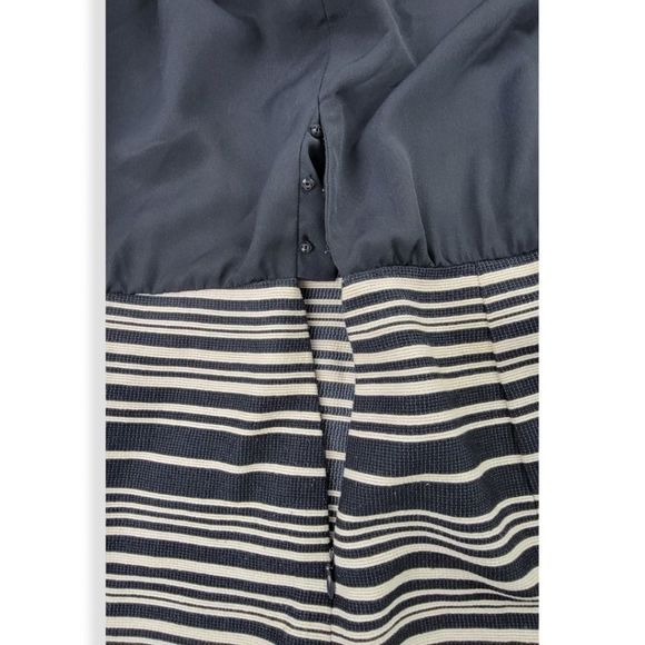 Loft Black and Cream Sleeveless Dress 0 petite - Picture 4 of 4